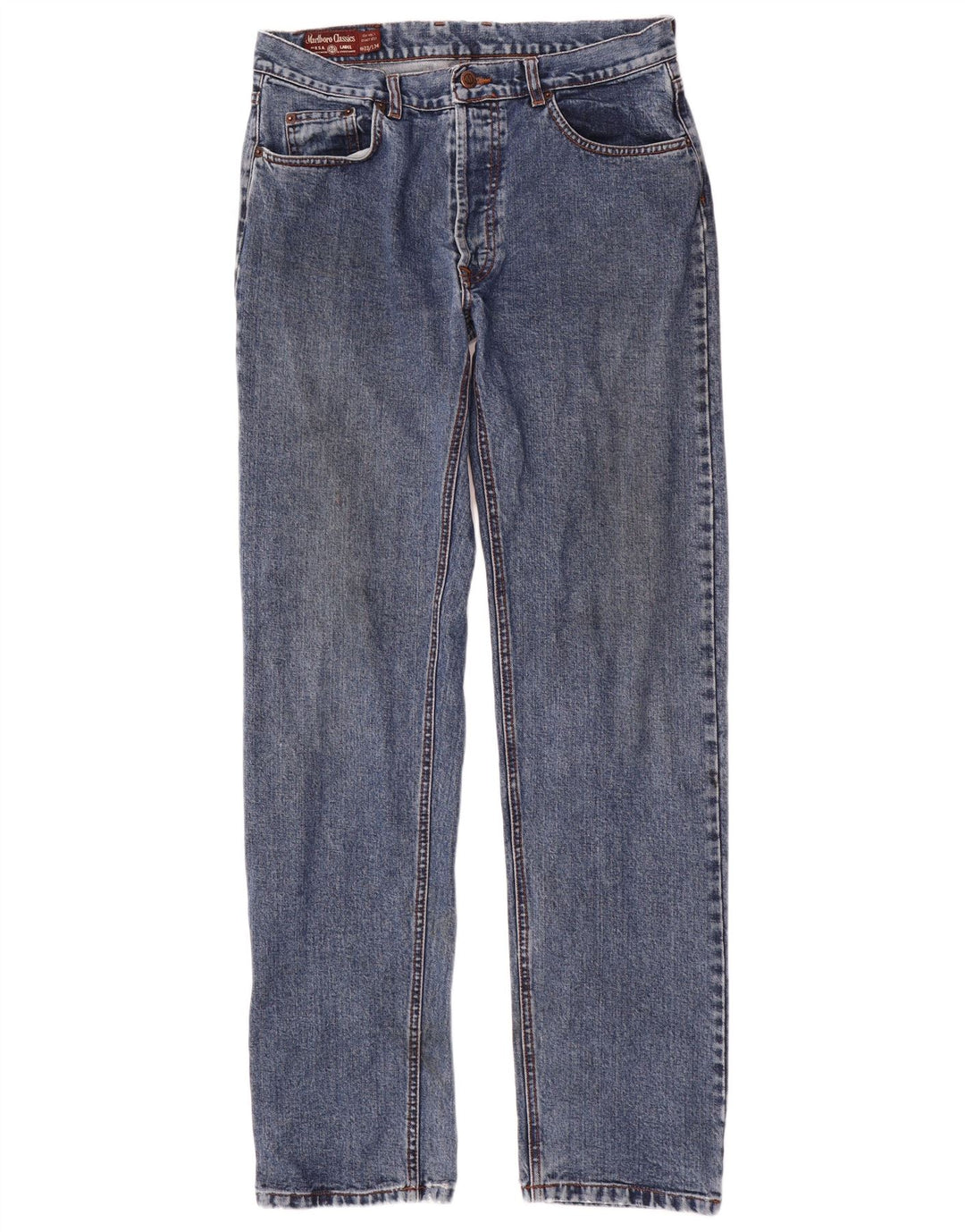 MARLBORO CLASSICS Ανδρικό τζιν ίσιο W33 L34 Μπλε βαμβακερό