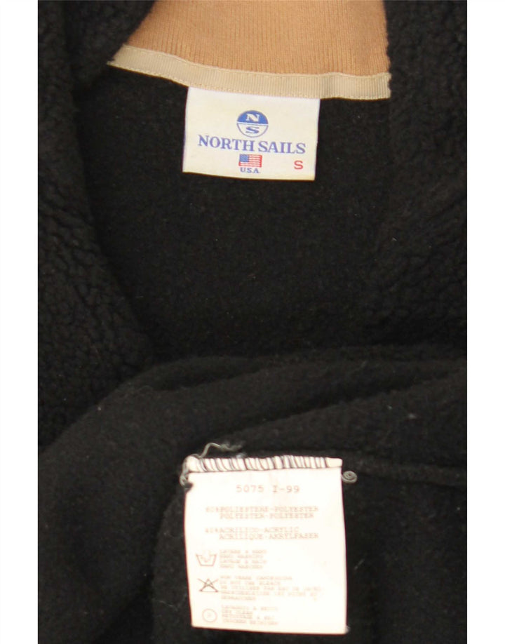 North Sails Ανδρικό φερμουάρ Fleece Jumper Μικρός μαύρος πολυεστέρας