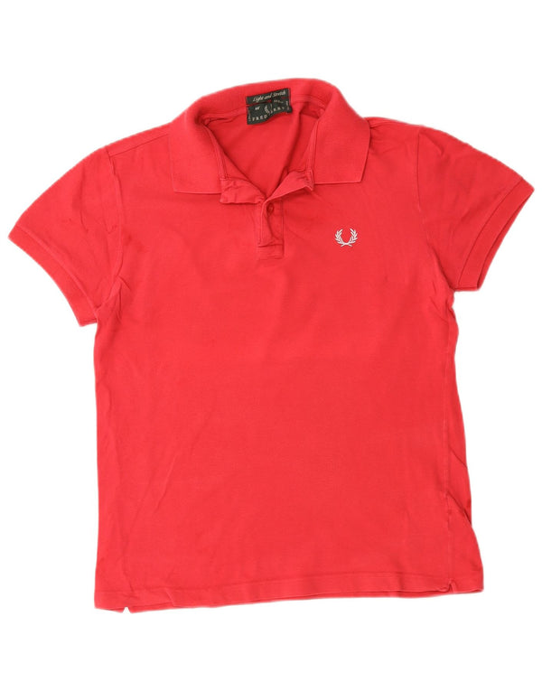 Fred Perry Ανδρικό Πόλο Μπλουζάκι Μεσαίο κόκκινο βαμβακερό