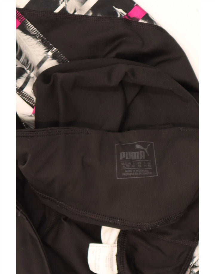 Puma Γυναικείο Κολάν UK 18 XL Μαύρο γεωμετρικό