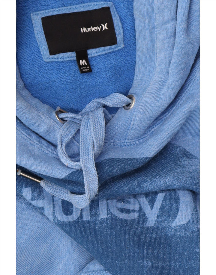 HURLEY Γυναικείο Γραφικό Hoodie Jumper UK 14 Medium Blue