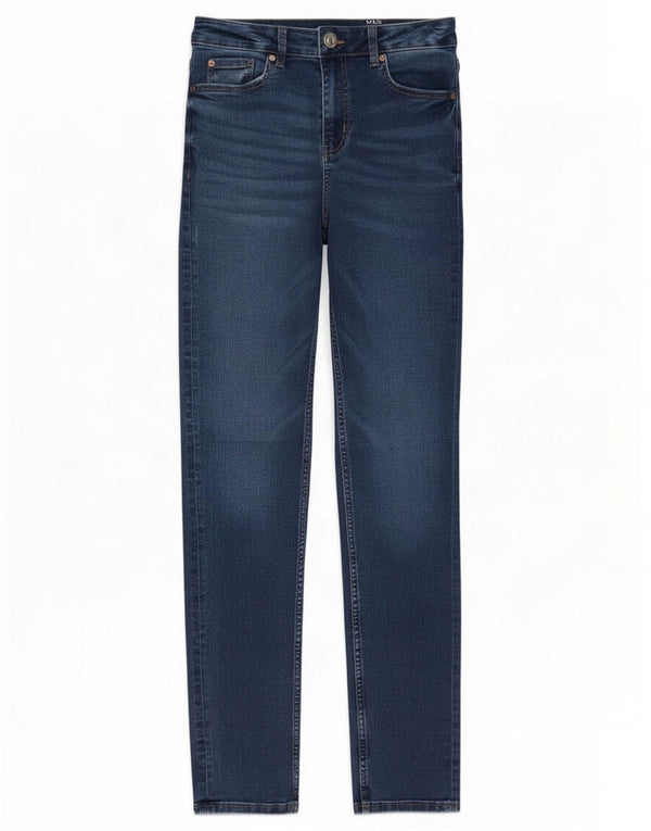 Marks & Spencer Γυναικεία Lily Slim Jeans UK 10 Small W27 L30 Blue Cotton