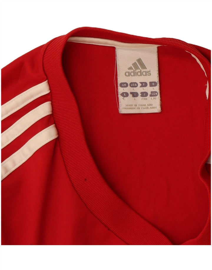 Ανδρικό T-Shirt Adidas Top μεγάλο κόκκινο πολυεστέρα