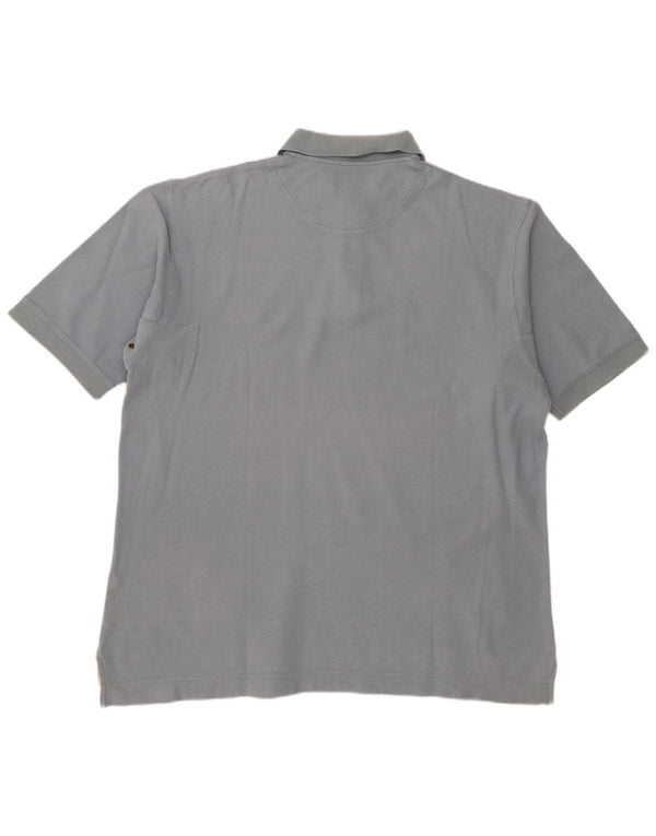 Ανδρικό μπλουζάκι Timberland Weathergear Polo μεγάλο μπλε βαμβακερό