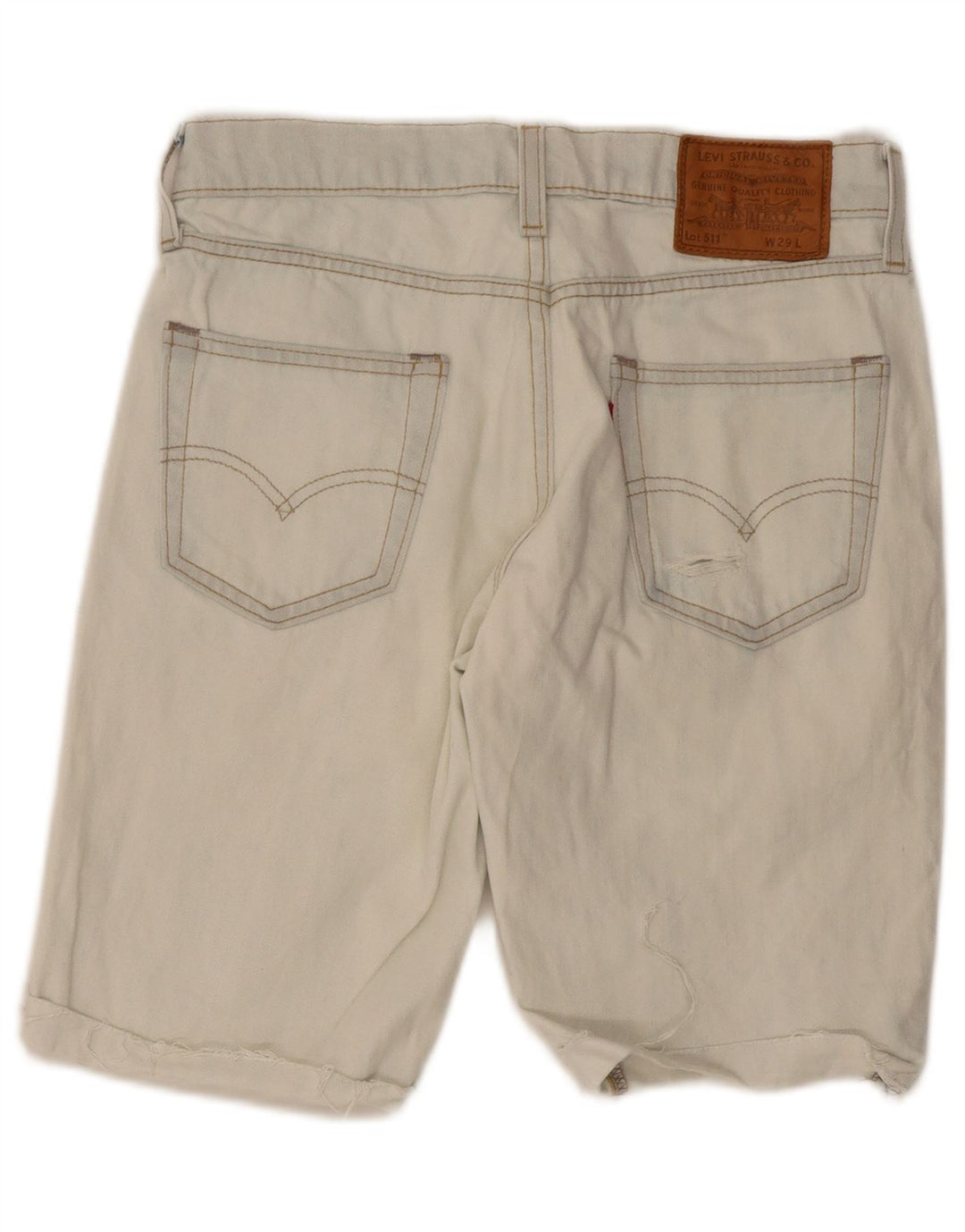 Levi's Mens 511 Slim Fit Distressed τζιν σορτς W29 Μικρό μπλε βαμβακερό