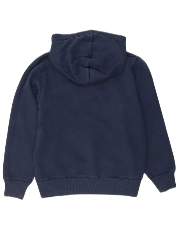 Converse Boys Hooded Graphic Hoodie Jumper 8-9 ετών Small Navy Blue Cotton