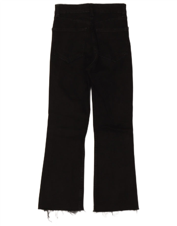 Zara Γυναικείο Bootcut Jeans EU 34 2XS W24 L24 Μαύρο βαμβακερό