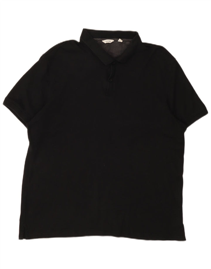 Ανδρικό μπλουζάκι πόλο CALVIN KLEIN XL Μαύρο