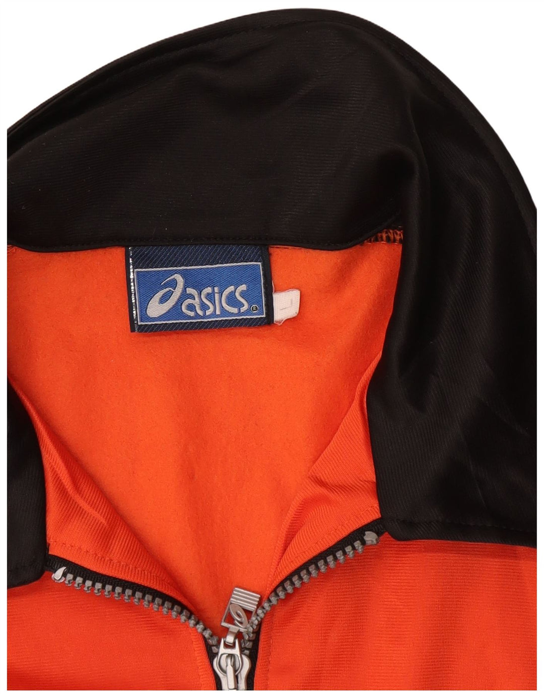 Γυναικεία αθλητική φόρμα γραφικών Asics Top Jacket UK 16 Large Orange Colourblock