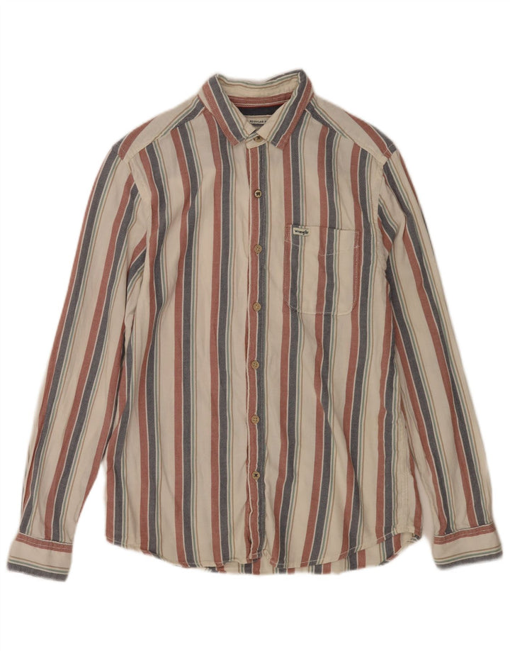 Ανδρικό πουκάμισο Wrangler Regular Fit Μικρό πολύχρωμο βαμβακερό ριγέ