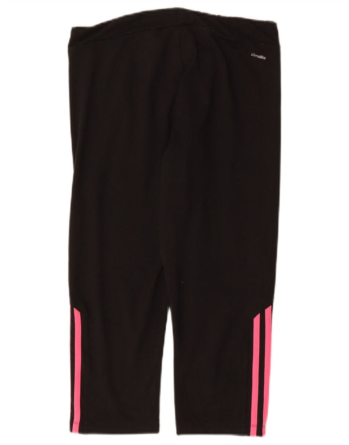 Adidas Γυναικεία κολάν Capri Climalite UK 12/14 Μεσαίο μαύρο πολυεστέρα