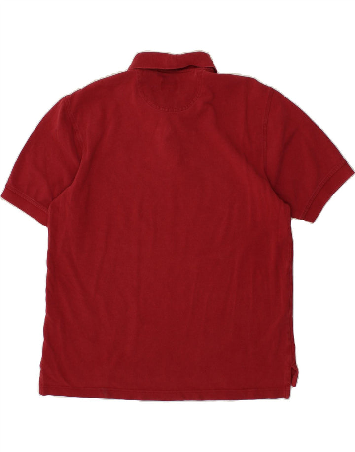 IZOD Mens Polo Shirt Medium Red Cotton Vintage Izod and Second-Hand Izod from Messina Hembry 