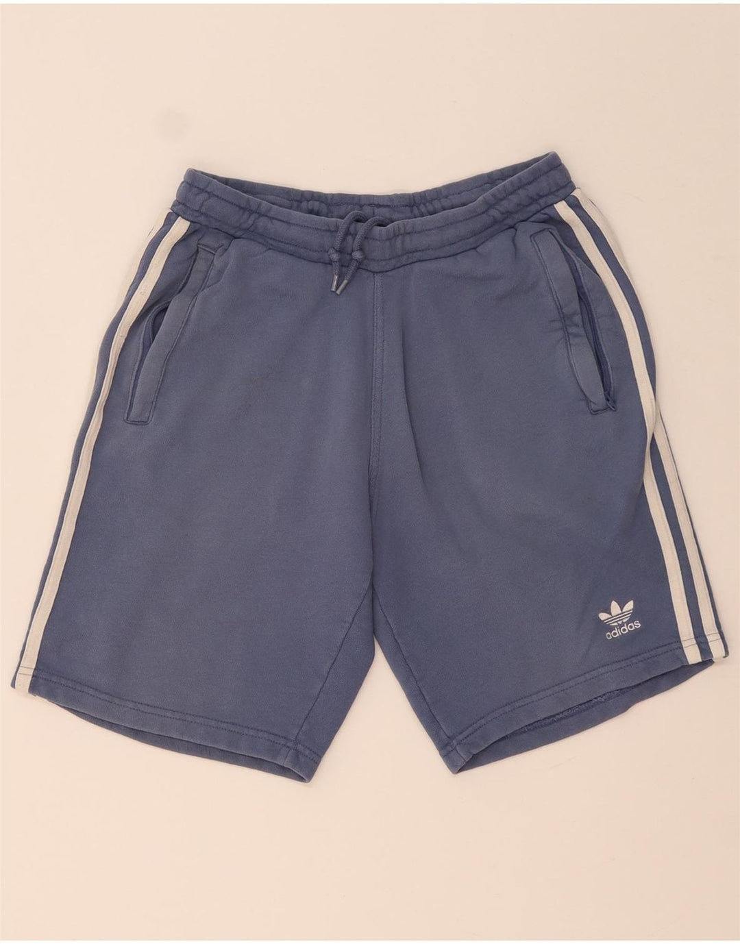 Ανδρικό αθλητικό σορτς Adidas μικρό μπλε βαμβακερό