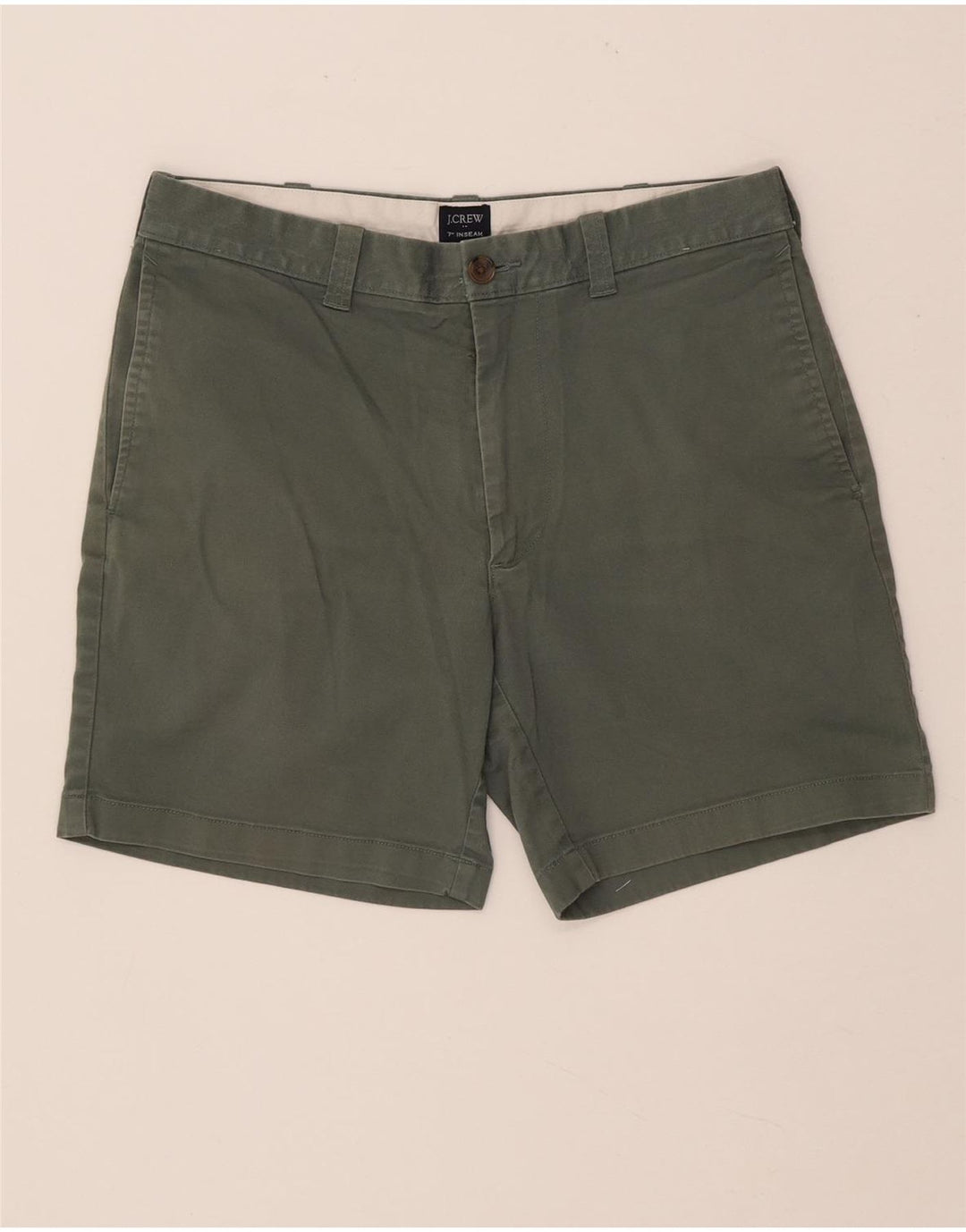 Ανδρικό σορτς Chino J. Crew W31 από μεσαίο χακί βαμβακερό