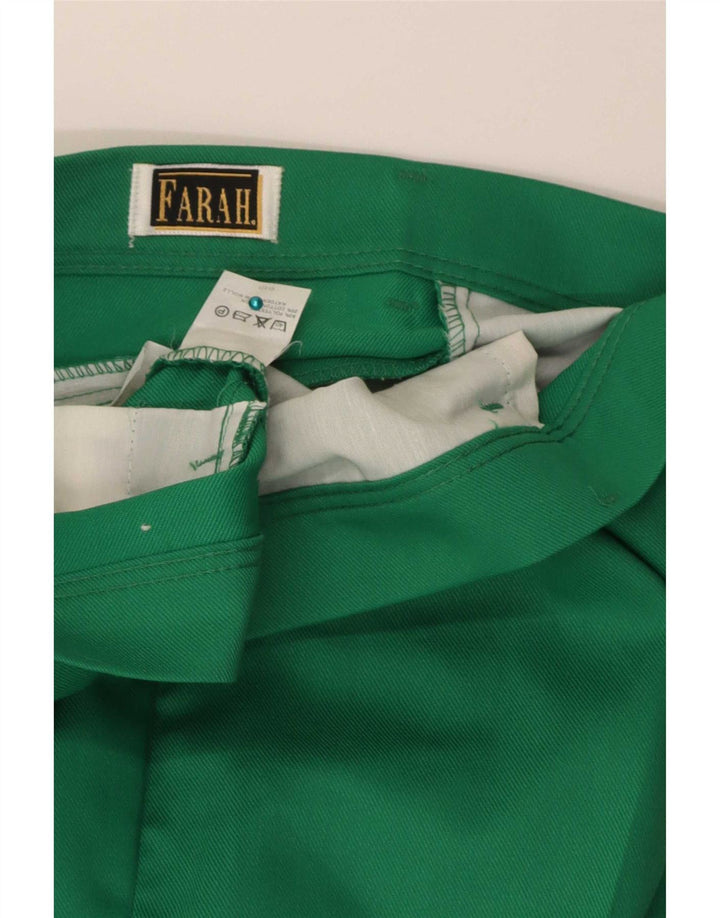 Farah Γυναικείο ίσιο casual παντελόνι W36 L34 πράσινο πολυεστέρα