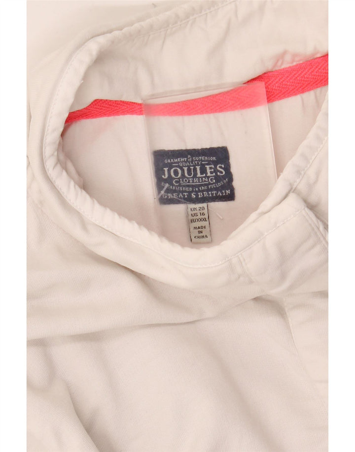 JOULES Γυναικεία φούτερ με λαιμόκοψη Jumper UK 20 2XL Λευκό ριγέ