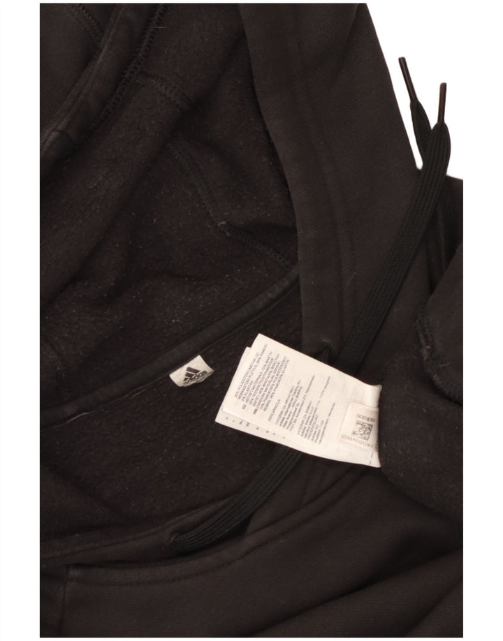 Ανδρικό φούτερ Adidas, μεσαίο μαύρο βαμβακερό