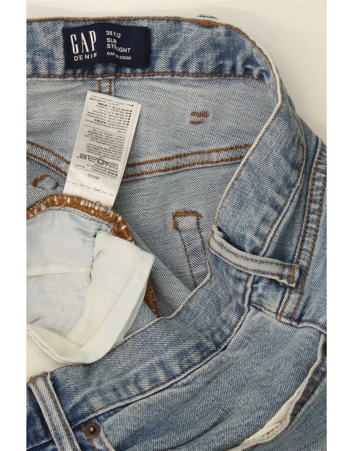 Ανδρικό τζιν Gap Slim Straight W36 L32 Μπλε βαμβακερό