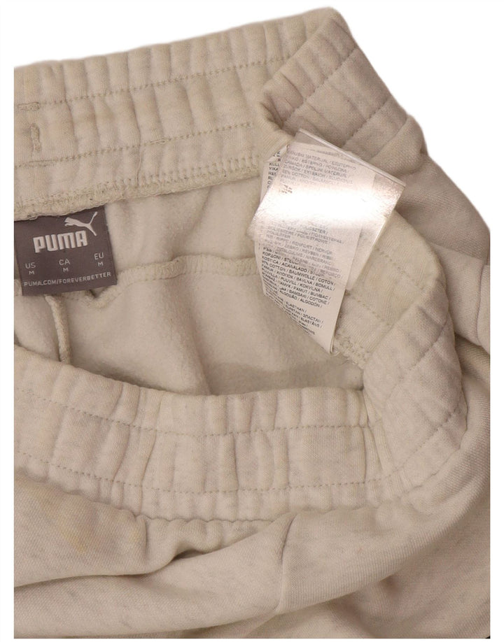 Ανδρική φόρμα Puma Παντελόνι Joggers Μεσαίο Λευκό Βαμβακερό