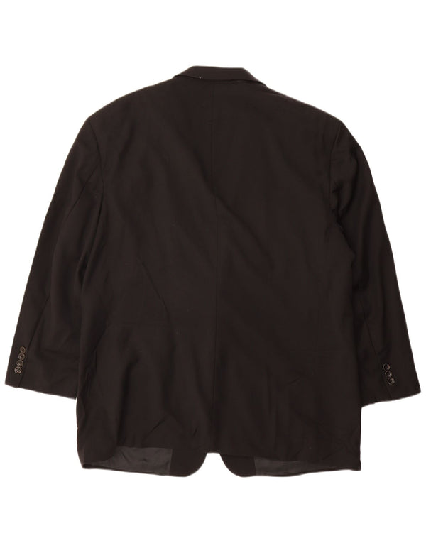 HUGO BOSS Ανδρικό σακάκι μπλέιζερ με 2 κουμπιά EU 56 3XL μαύρο νέο μαλλί