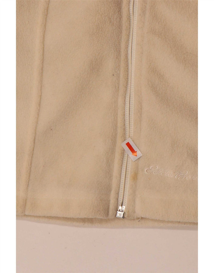 Eddie Bauer Γυναικεία Fleece Gilet UK 10 Small Off White