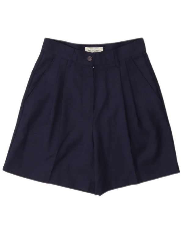 Γυναικείο σορτς Benetton με ψηλόμεσο σορτς IT 40 Small W26 Navy Blue