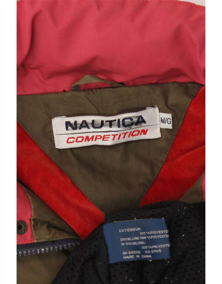 Ανδρικό μπουφάν βροχής με κουκούλα Nautica 38 Medium Khaki Polyester
