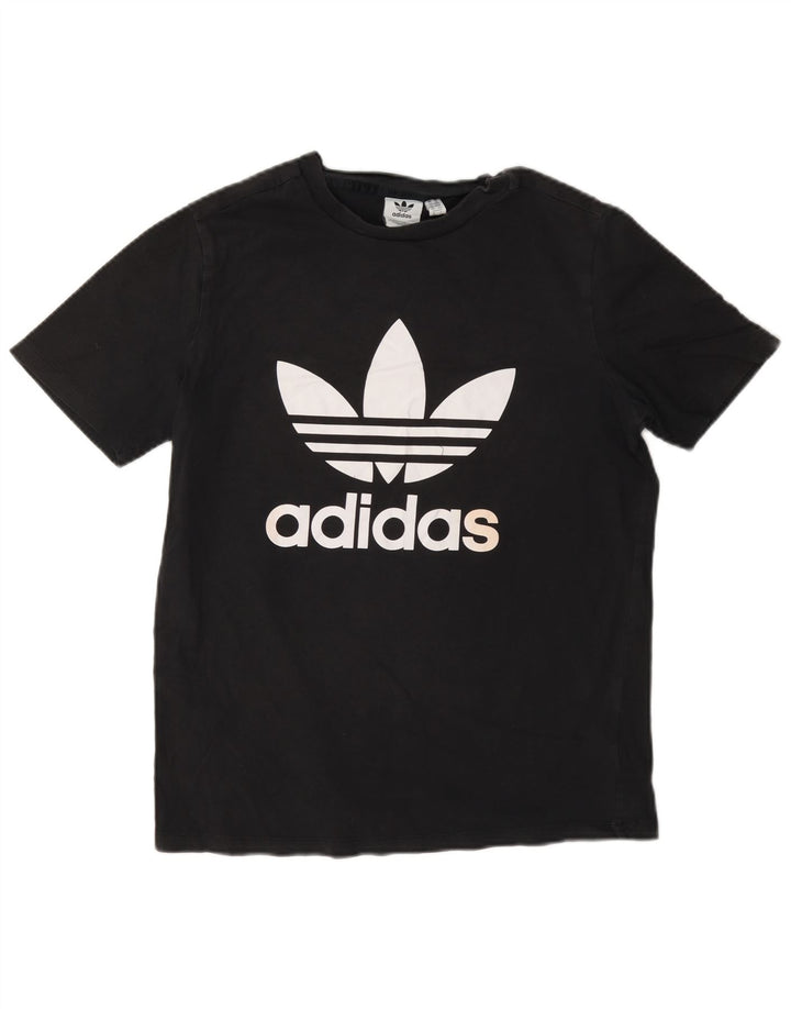 Γυναικείο γραφικό T-Shirt Adidas Top UK 14 Medium Black
