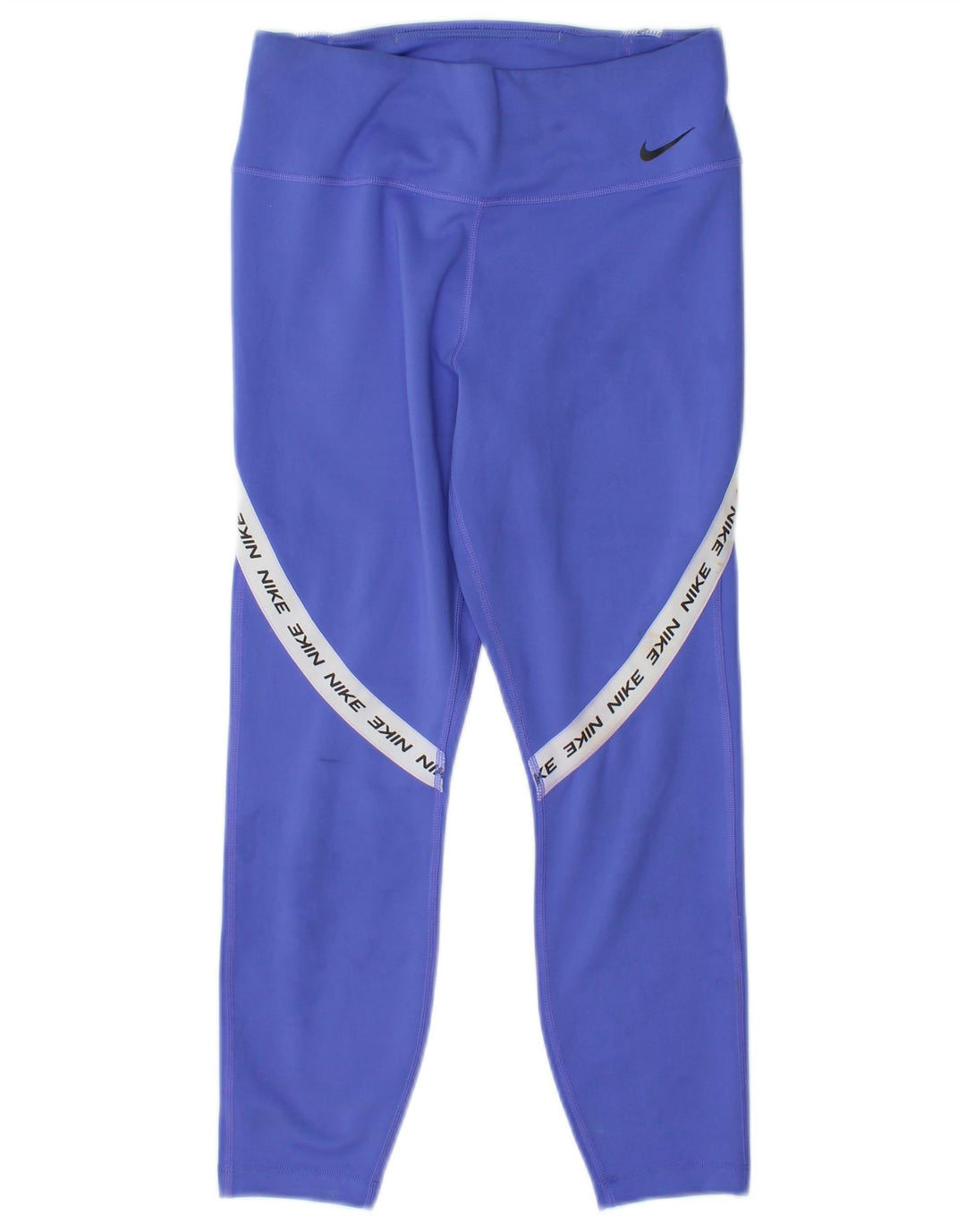 Γυναικεία γραφικά κολάν Capri Nike UK 8 Small Blue Colourblock Πολυεστέρας
