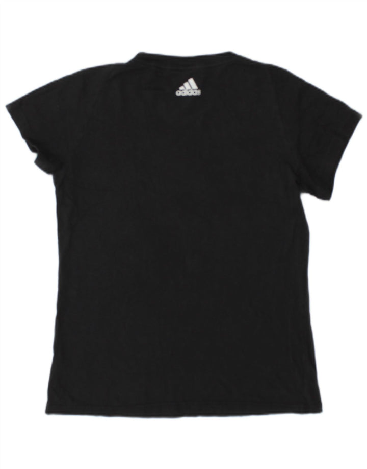 Γυναικείο γραφικό T-Shirt Adidas Top UK 12/14 Medium Grey