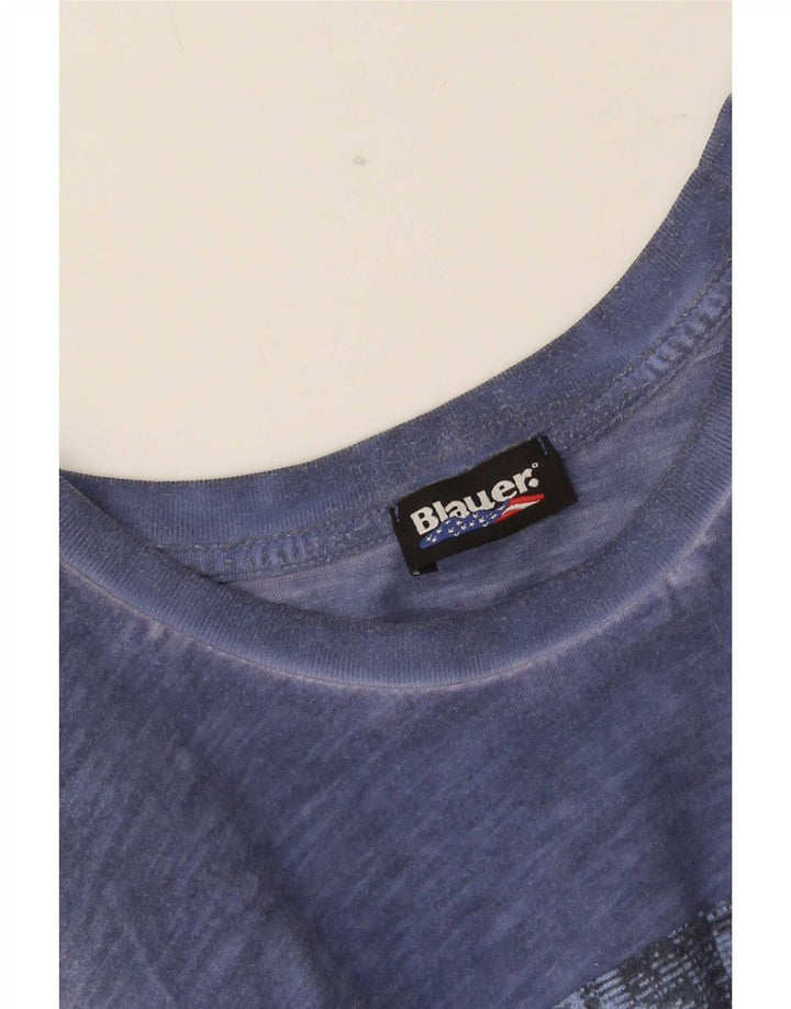 Ανδρικό γραφικό μπλουζάκι Blauer Top Medium Navy Blue
