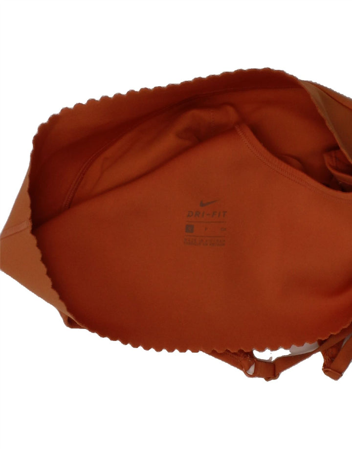 NIKE Womens Sport Bra Top UK 8 Small Orange Vintage Nike and Second-Hand Nike from Messina Hembry 