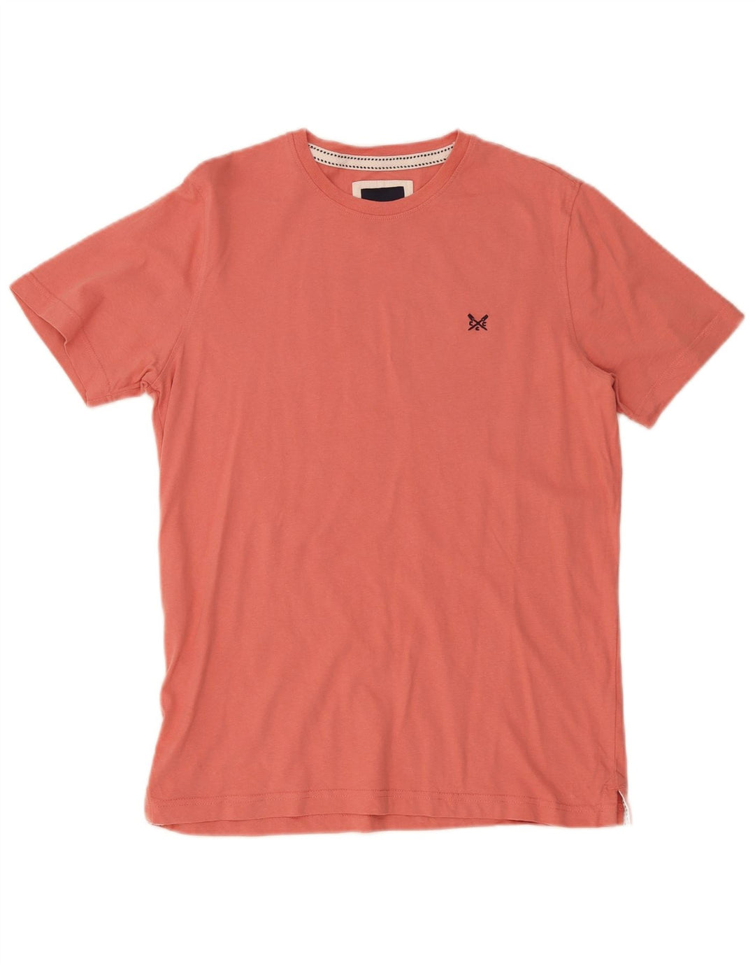 Ανδρικό T-Shirt Crew Clothing Top Μεσαίο Ροζ Βαμβακερό