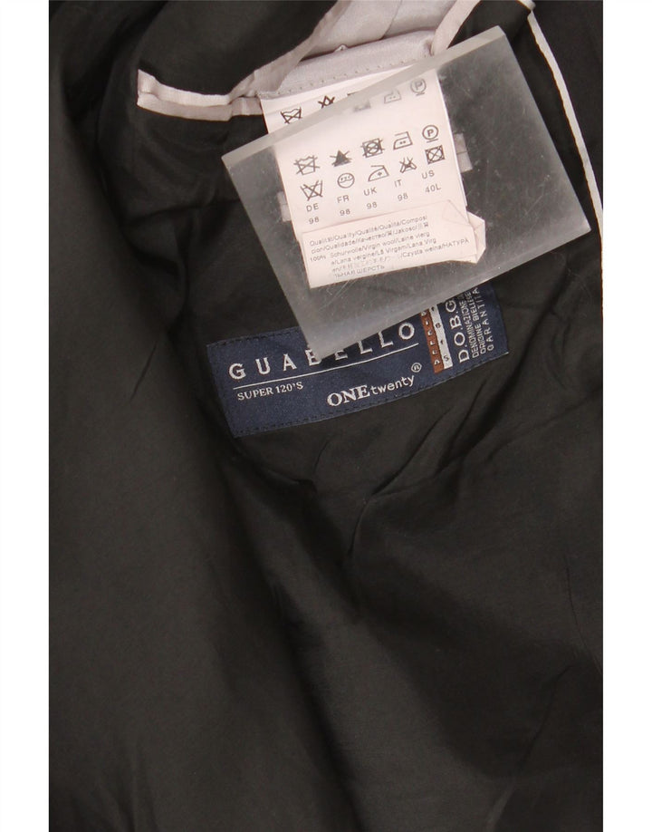 Vintage γυναικείο σακάκι με 2 κουμπιά σακάκι US 40 Μεγάλο μαύρο παρθένο μαλλί