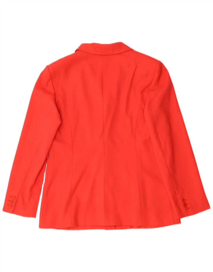Max Mara Γυναικείο μπουφάν blazer UK 12 μεσαίο κόκκινο μαλλί