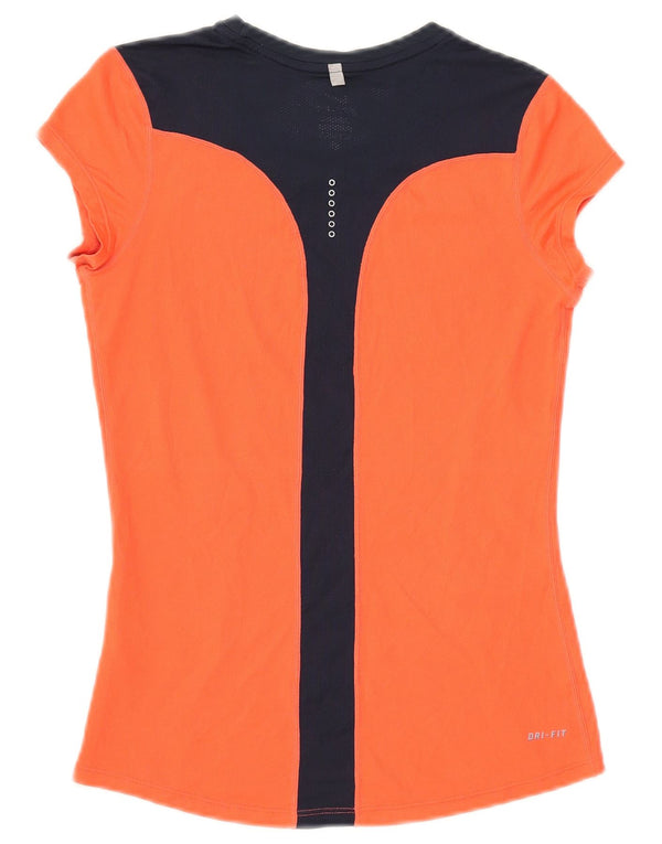 Γυναικείο T-shirt Nike Dri Fit Top UK 6 XS Πορτοκαλί πολυεστέρας