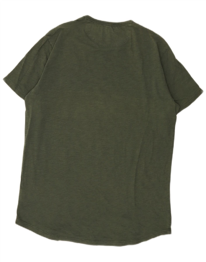 Ανδρικό T-Shirt Sun68 Top μεγάλο χακί βαμβακερό