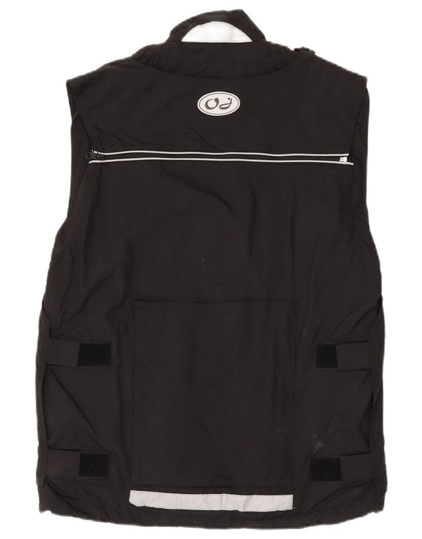 OJ Atmosfere Mens Motorstyle Utility Gilet UK 42 XL Black Nylon