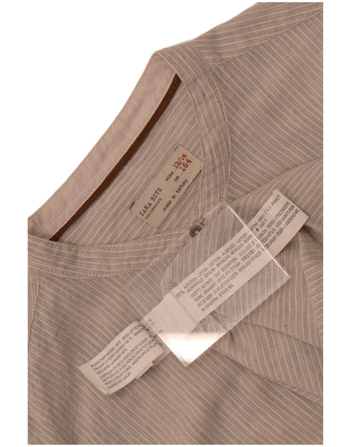 Zara Μπλουζάκι για αγόρι 13-14 ετών Γκρι Βαμβακερό ρίγες