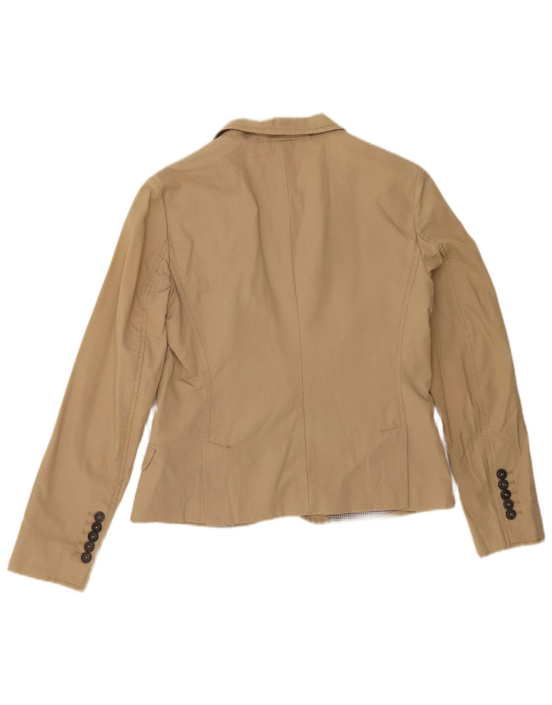 MASSIMO DUTTI Γυναικείο σακάκι 1 κουμπιού μπλέιζερ EU 40 μεσαίο βαμβακερό μπεζ