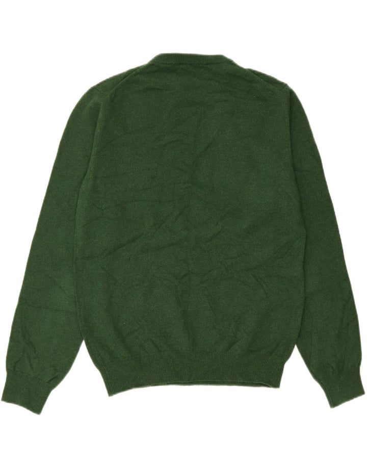 Γυναικείο πουλόβερ με λαιμόκοψη μεγάλου μεγέθους Gant UK 10 Μικρό πράσινο μαλλί