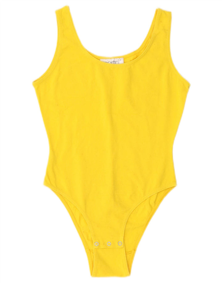 Vintage γυναικείο κορμάκι UK 6 XS Yellow