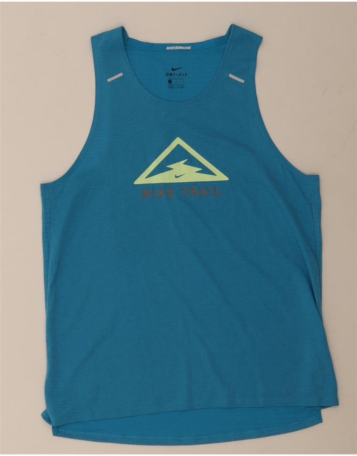 Ανδρικό γραφικό γιλέκο NIKE Dri Fit, μεσαίο μπλε