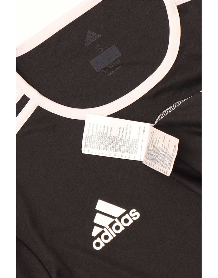 Adidas Ανδρικό T-Shirt Climalite Top Small Black Colourblock Πολυεστέρας