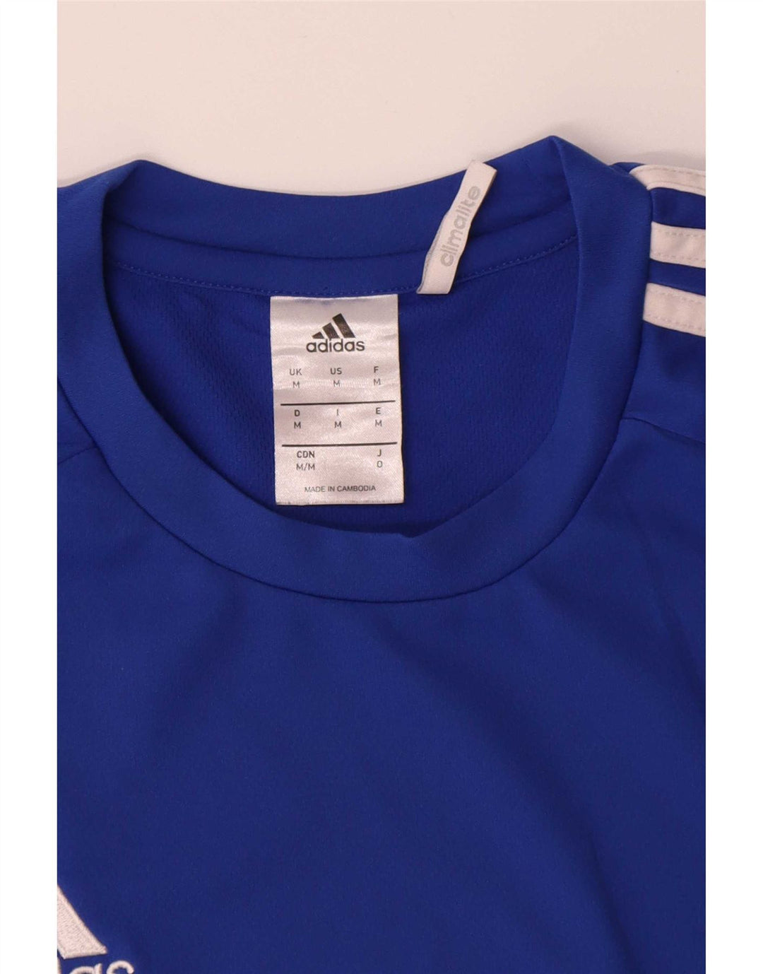 Ανδρικό T-Shirt Climalite Adidas Top Medium Blue Polyester