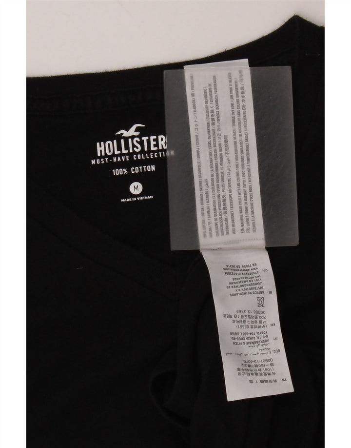 Ανδρικό T-Shirt Hollister Top Μεσαίο μαύρο βαμβακερό