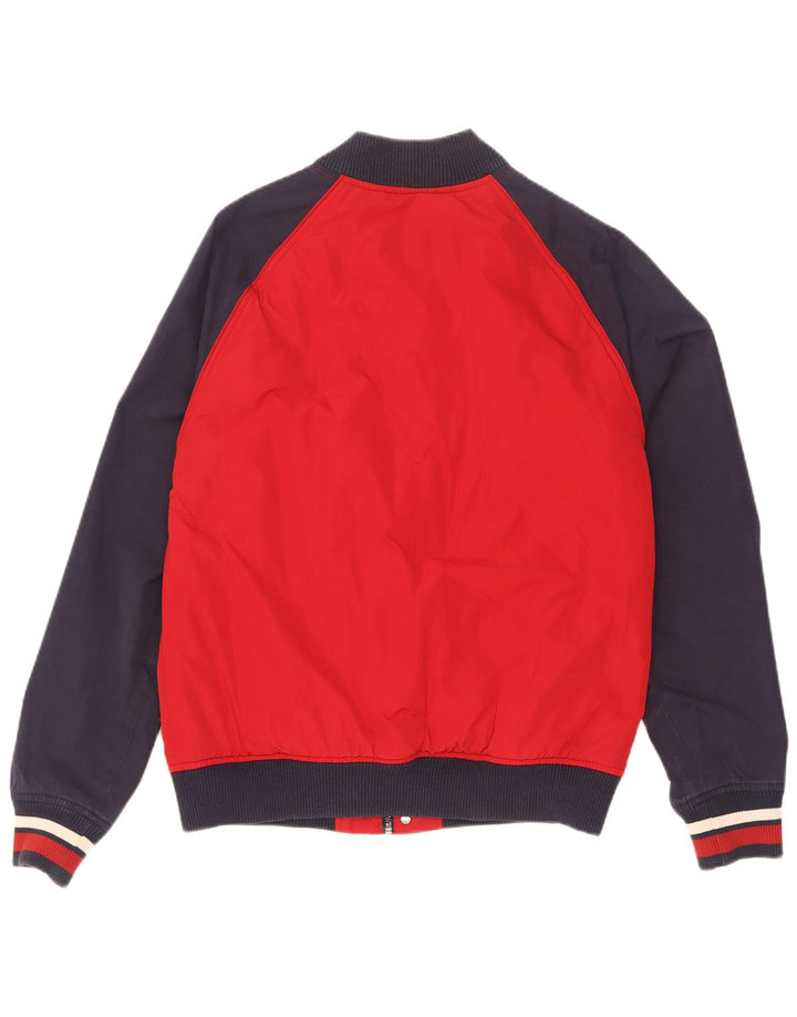 Tommy Hilfiger Ανδρικό γραφικό Bomber Jacket UK 36 Small Red Colourblock