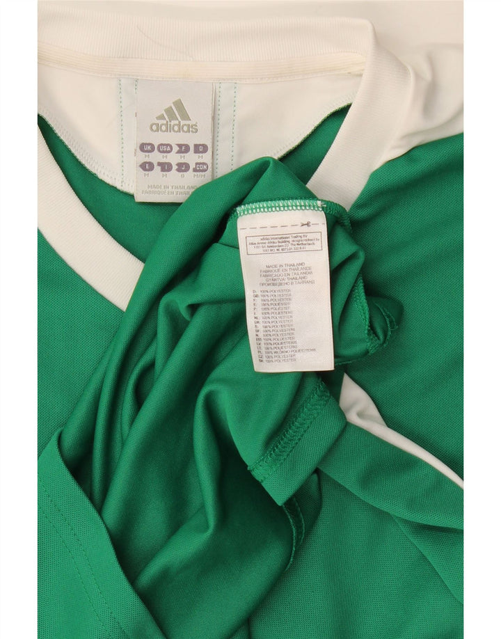 Ανδρικό T-Shirt Climalite Adidas Top Medium Green Colourblock Πολυεστέρας