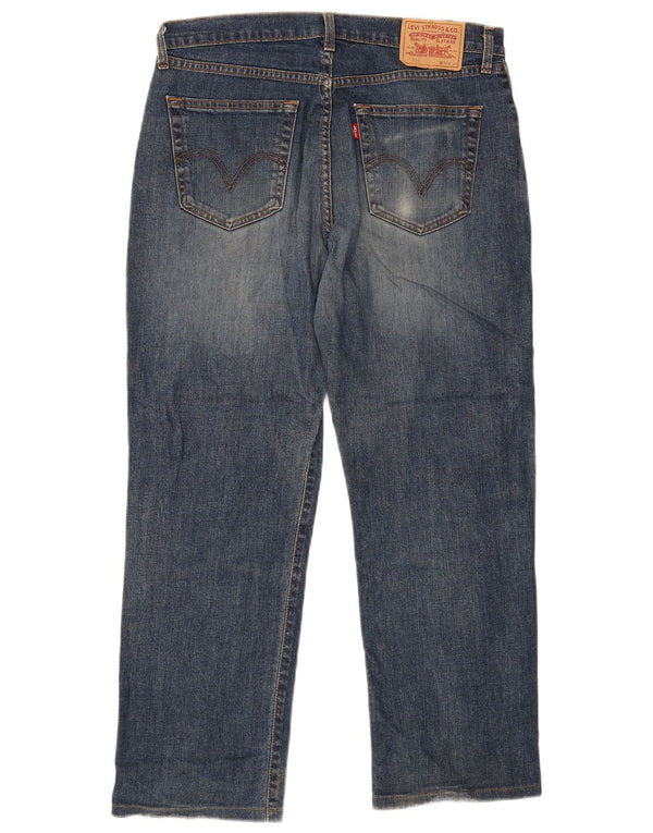 Levi's Mens 751 Straight Jeans W36 L29 Navy Blue Cotton