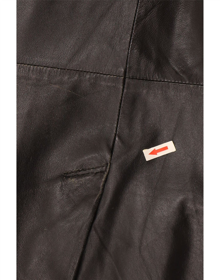 Conbipel Ανδρικό Δωρεάν Δερμάτινο Παλτό Heron IT 48 Medium Black Leather